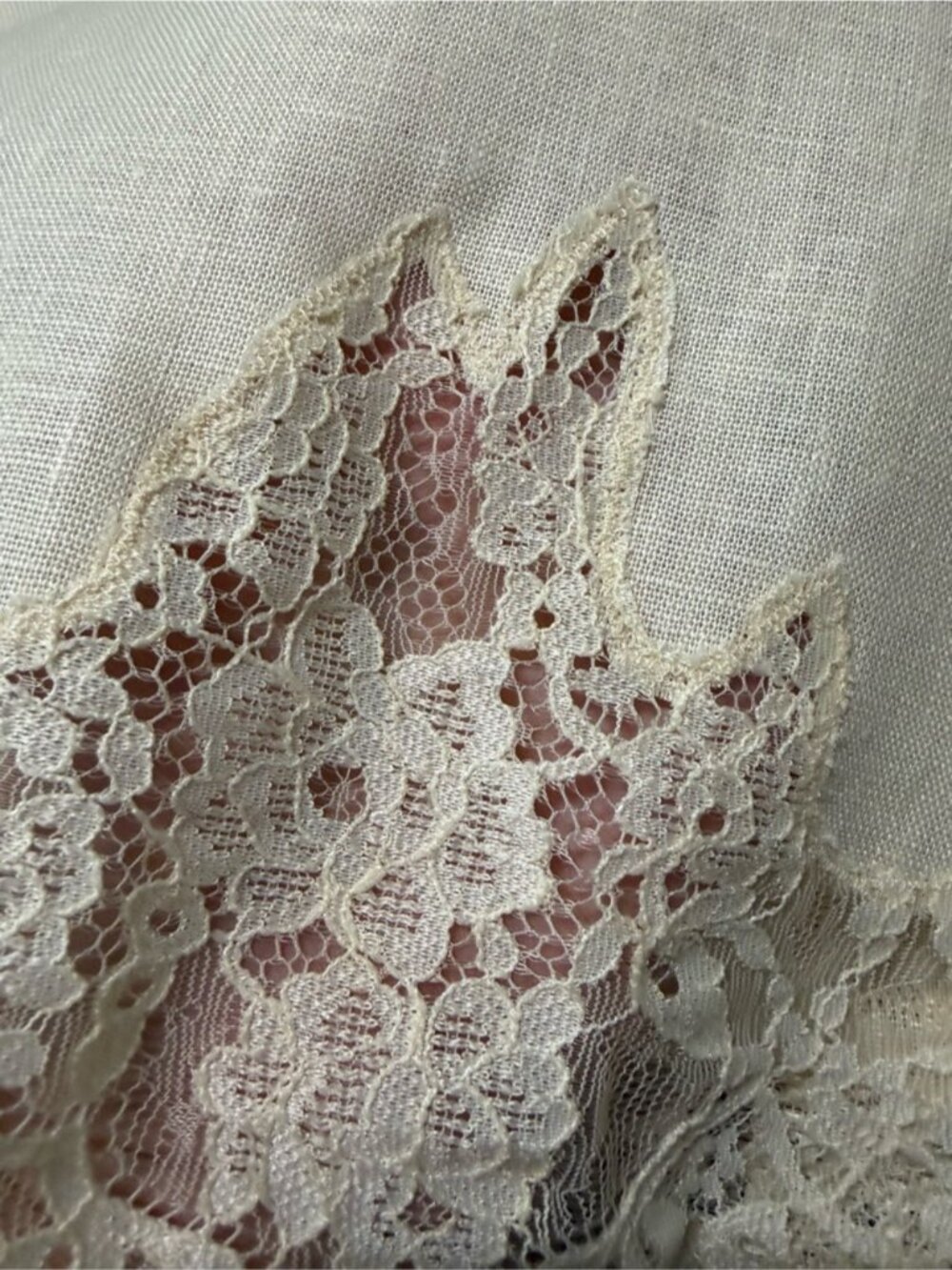 NEW Reformation Fern Sugar Yellow Lace Trim Linen Shorts Elastic Waist | US XS - Picture 12 of 13